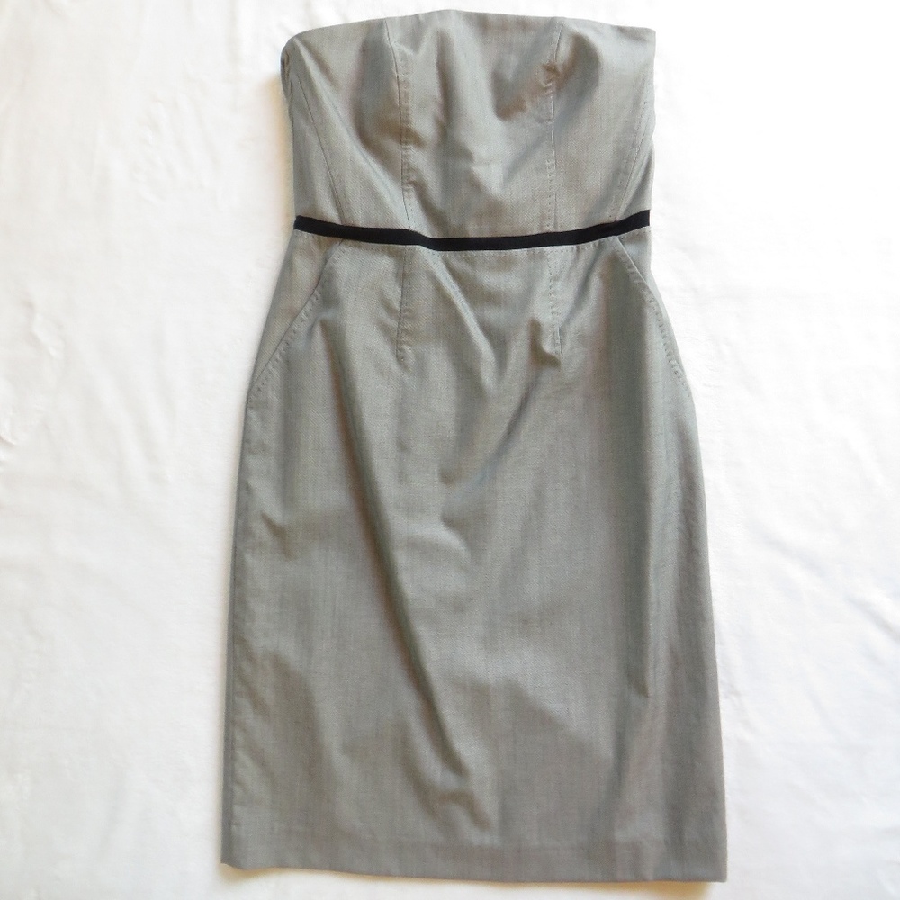 Banana Republic Strapless Dress Gray Size 6